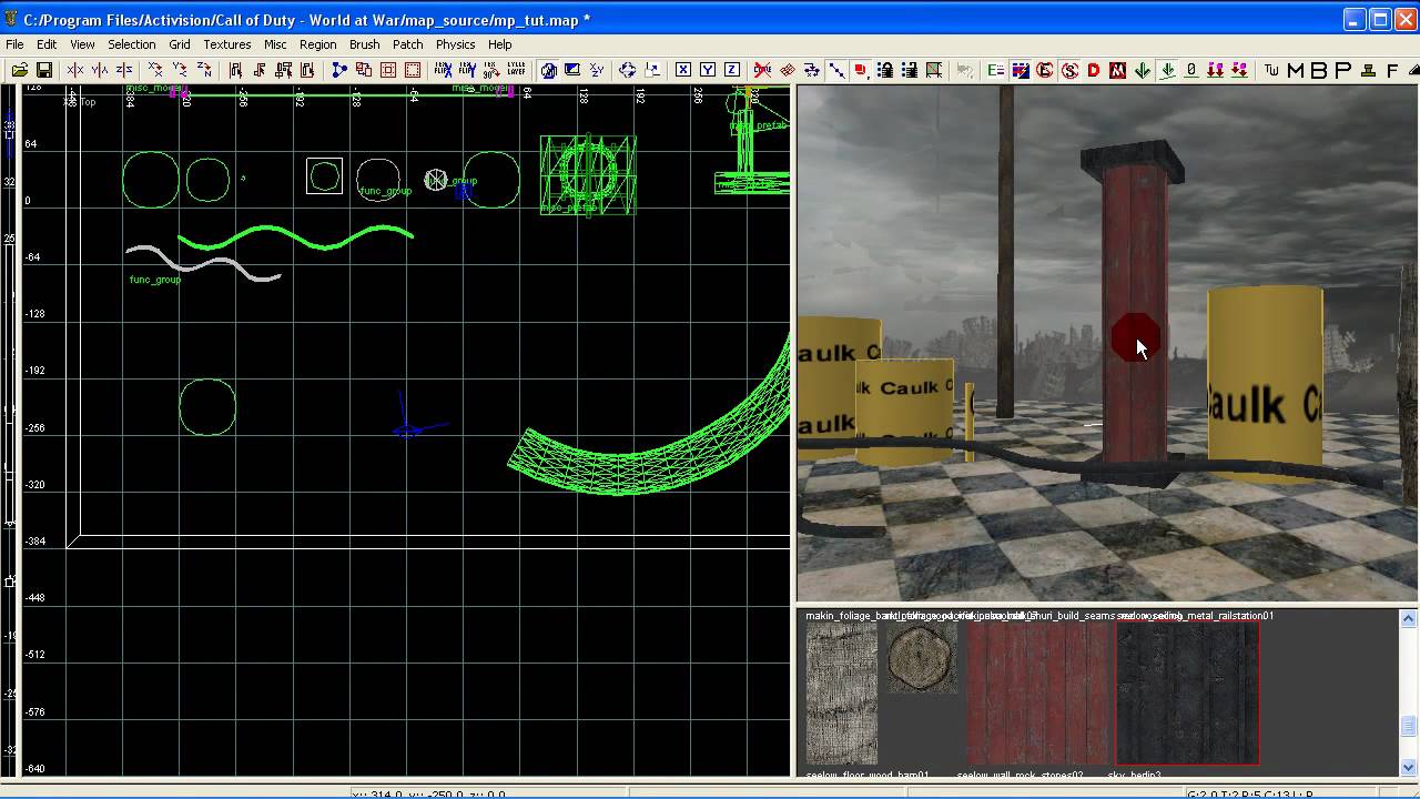 CoD Radiant  : detail made easy : Using Cylinder's to create detail