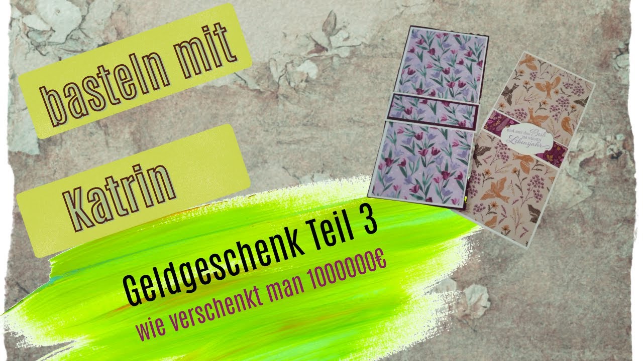 Geldgeschenk Teil 3, wie verschenkt man 1000000€ ?
