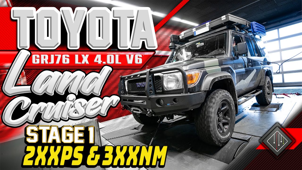 Toyota Land Cruiser GRJ76 4.0 V6 (227 PS) | Softwareoptimierung Stage 1 | Dyno | mcchip-dkr