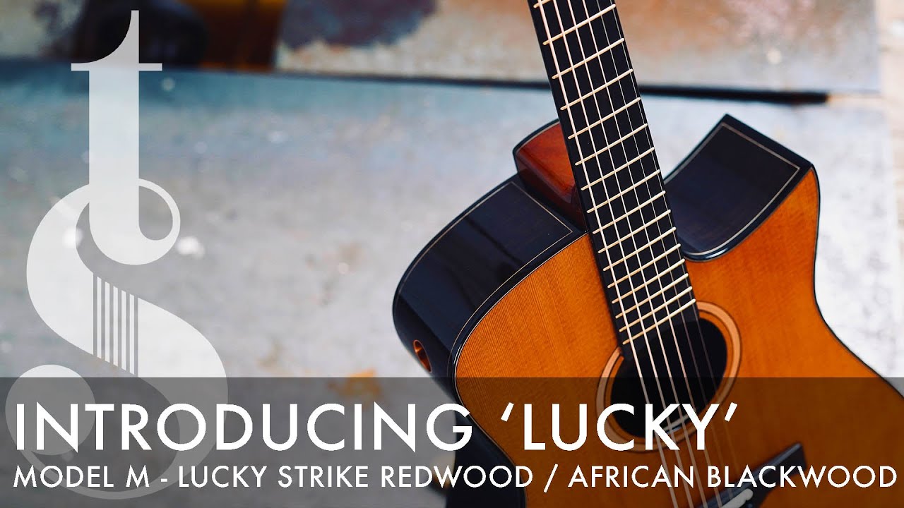 lntroducing 'Lucky' - A Model M acoustic guitar made from the finest Redwood IN THE WORLD!