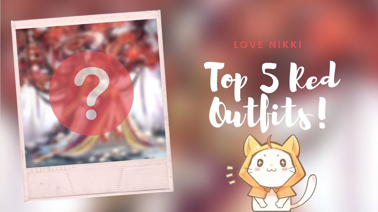 TOP 5 RED OUTFITS IN LOVE NIKKI (Ft. My FAVOURITES!)