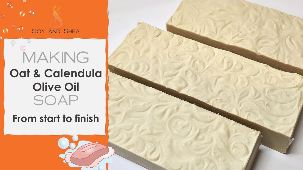 Oat & Calendula Olive Oil Soap + how I infuse Oil and line my slab mould