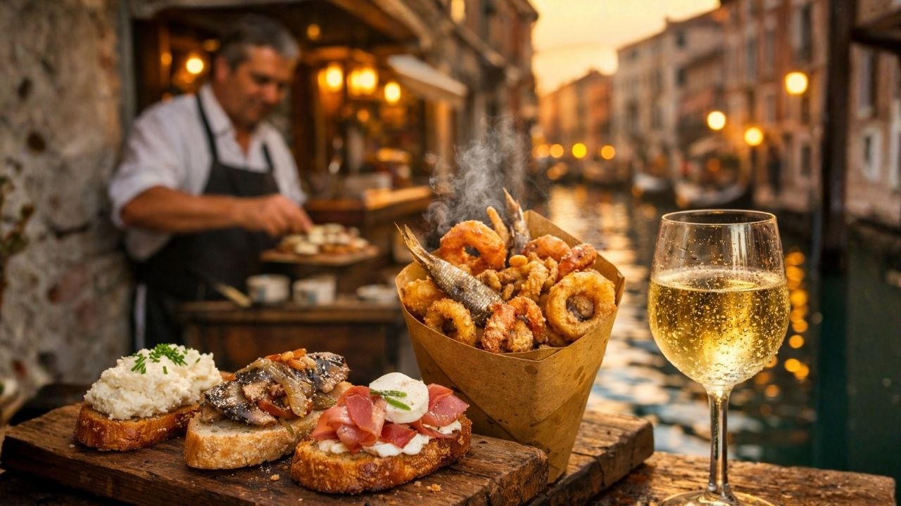 Probando la VERDADERA Comida Callejera de Venecia
