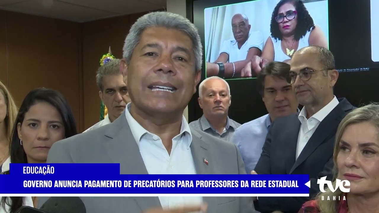 GOVERNO DA BAHIA ANUNCIA PAGAMENTO DE PRECATÓRIO DOS PROFESSORES | TVE NOTÍCIAS 12/09/2025