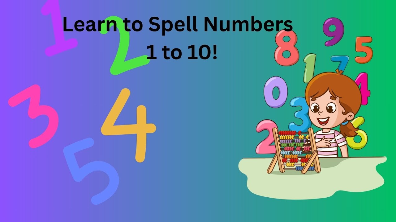 🌟 🔢 Learn Number Spellings 1 to 10 for Kids | Fun Counting Video | Zona De Niños | Video for Kids! 🌟