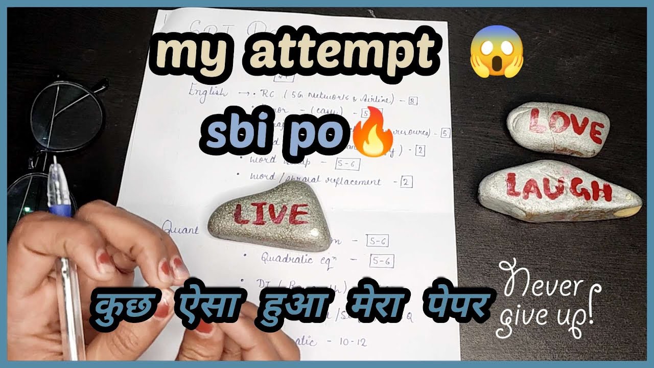 my attempt😱 sbi po pre🔥self given exam analysis 🤟