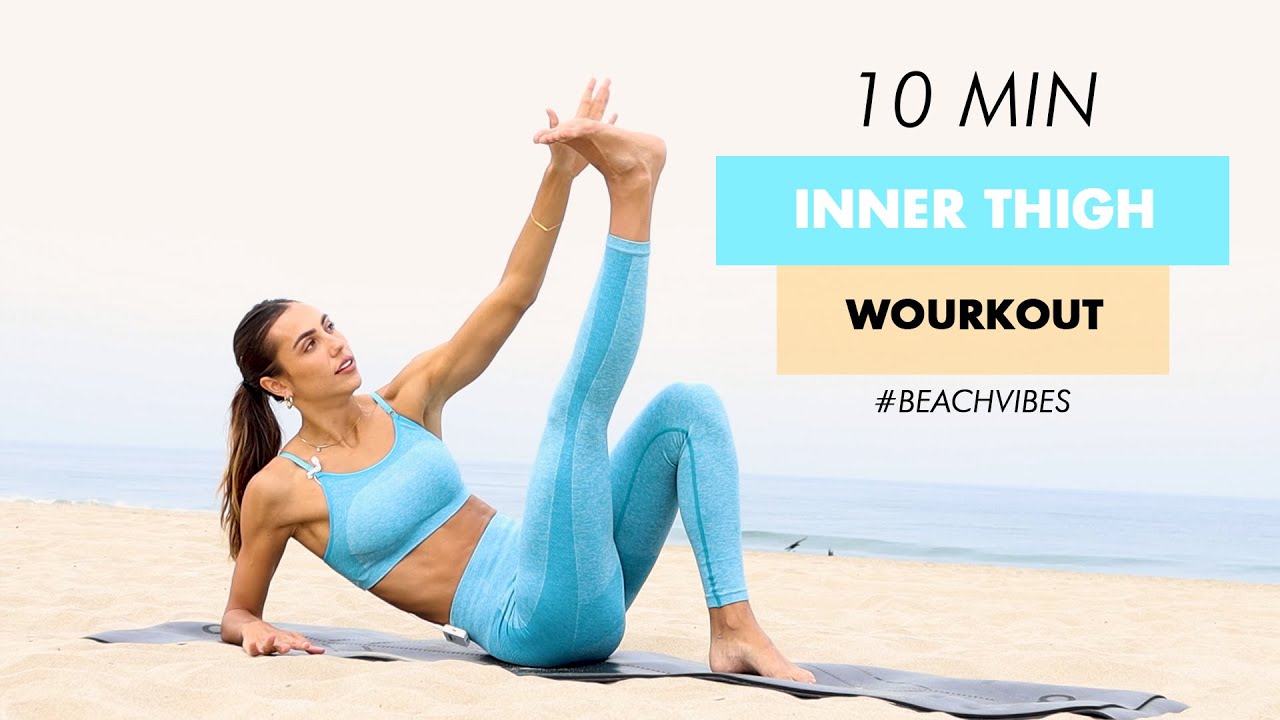 10 MIN Inner Thigh Beach Burn Workout // Sami Clarke