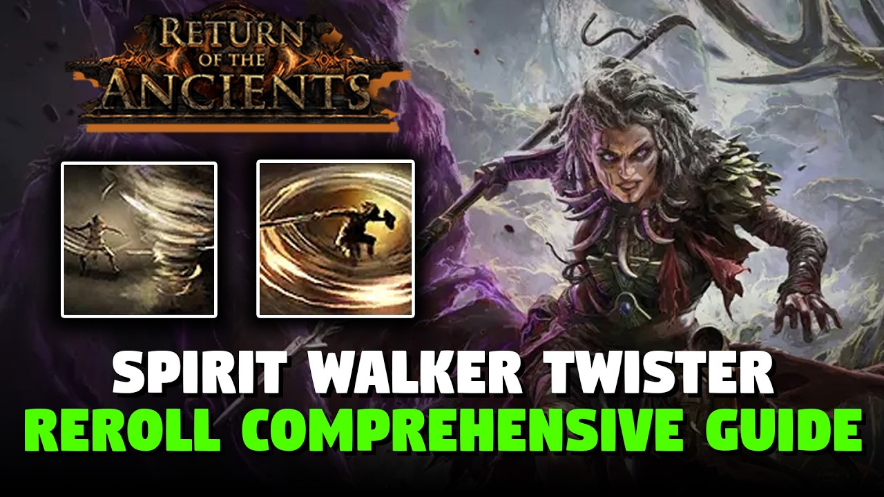 ПОЛНЫЙ ГАЙД: SPIRIT WALKER TWISTER REROLL С 1 ДО T15 УРОВНЯ | Path of Exile 2