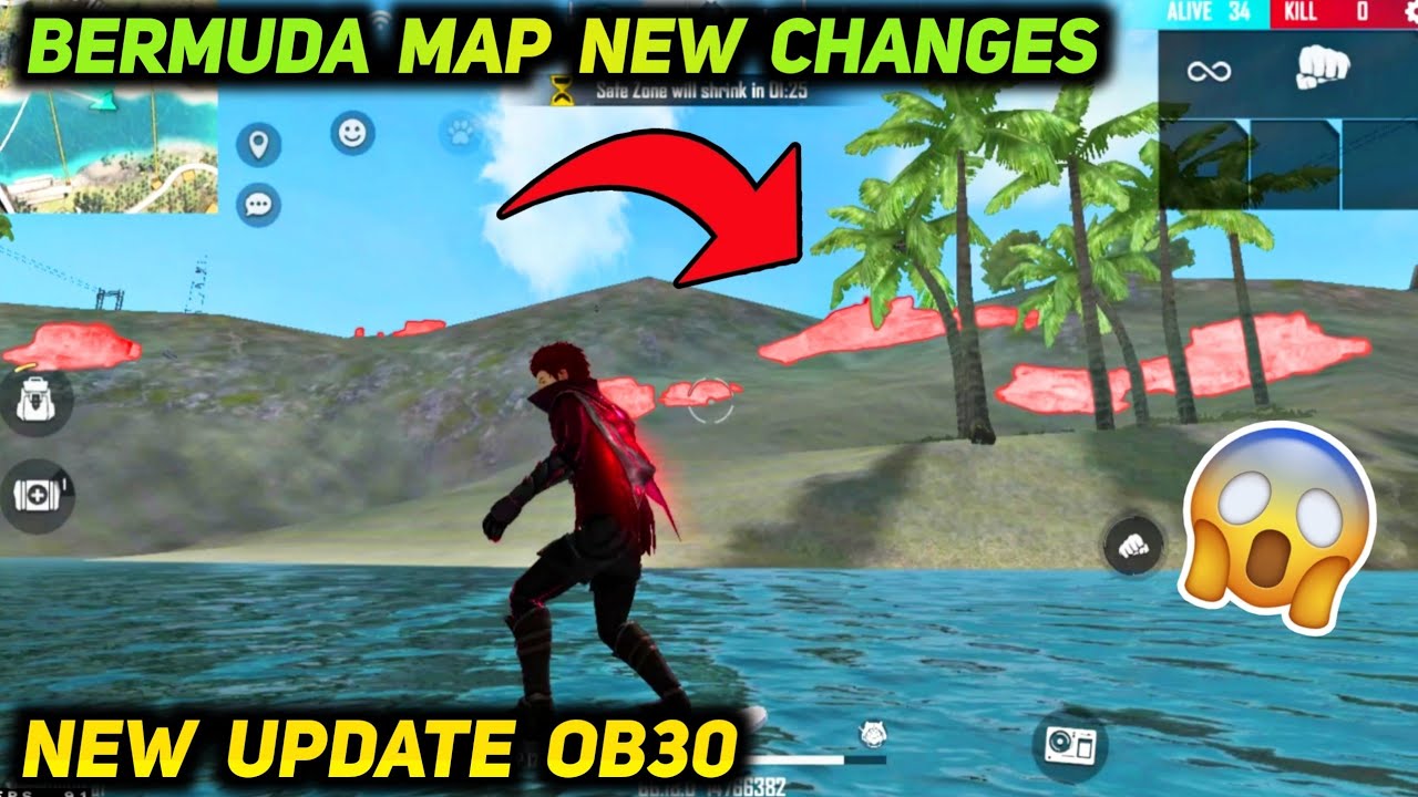 Bermuda Map New Changes - Free Fire New Update OB30.