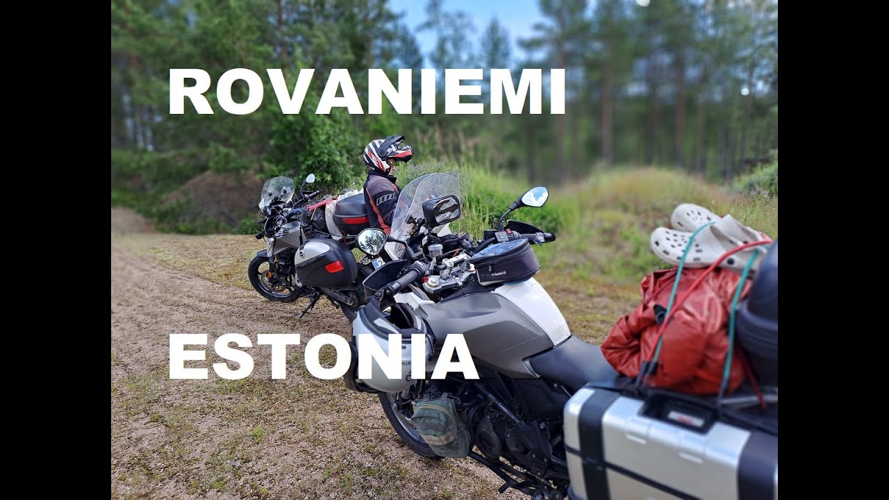 Motorcycle tour from Rovaniemi to Estonia and Latvia. Moottoripyörällä  Viron kautta Latviaan.