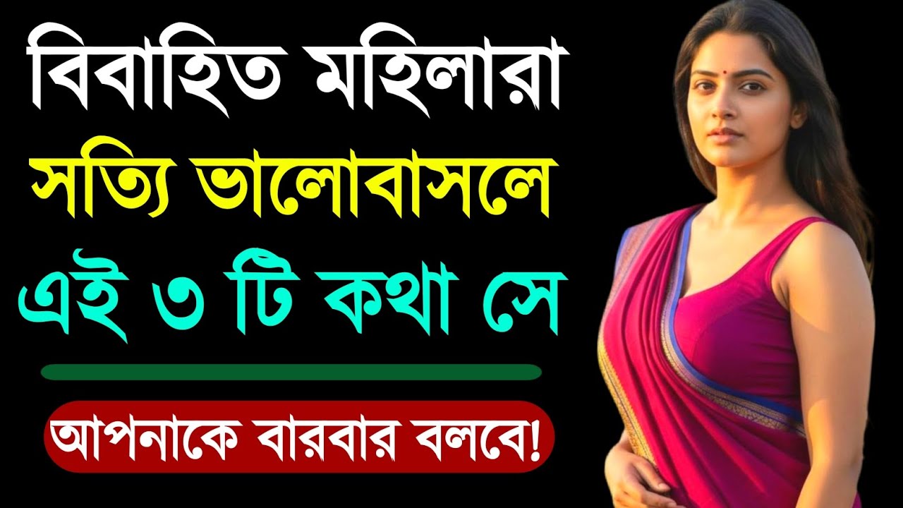 মহিলারা সত্যি ভালোবাসলে ৩টি কথা বারবার বলবে | Relationship Advice | Love Tips | Bangla Motivation