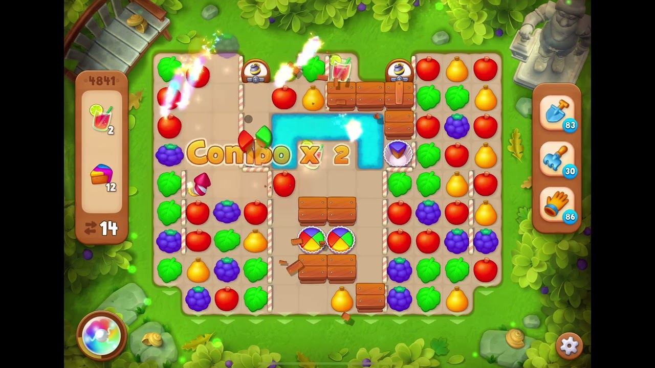 GardenScapes Level 4841 no boosters