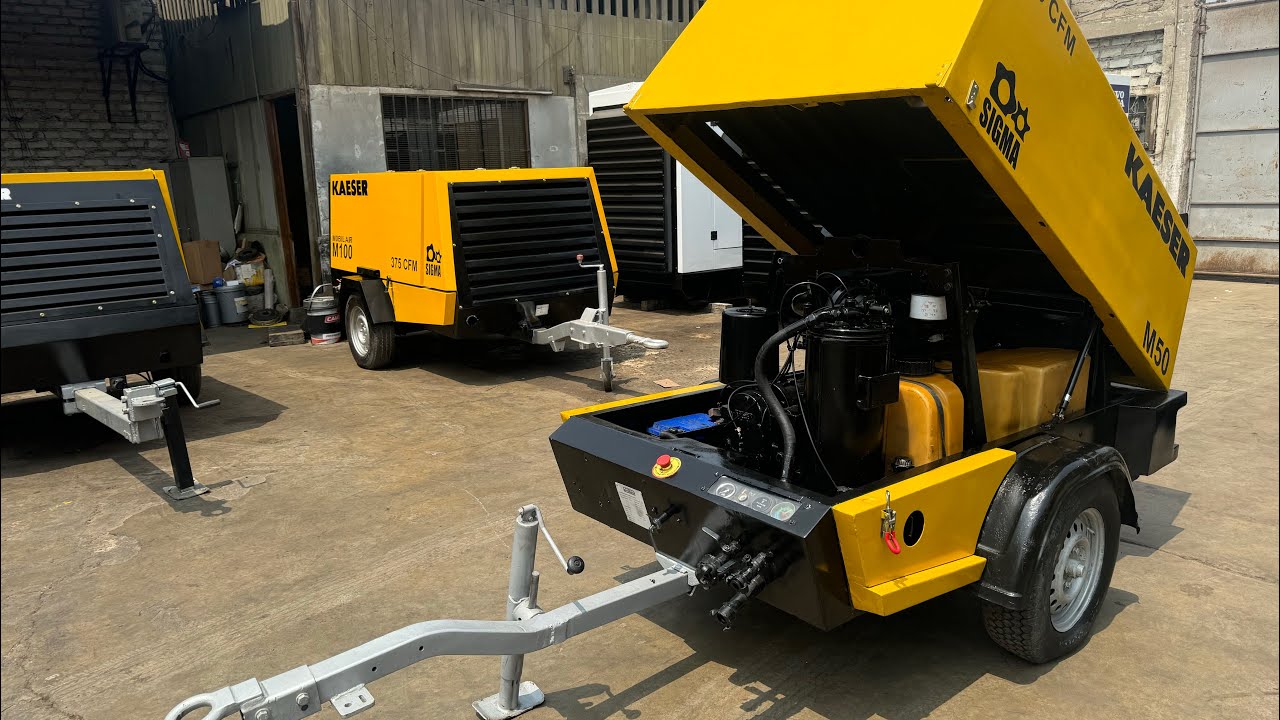 Compresora de aire Kaeser M50 de 185 CFM