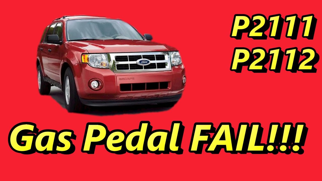 Ford Escape No Throttle Response & Wrench Light P2111 P2112 FIX