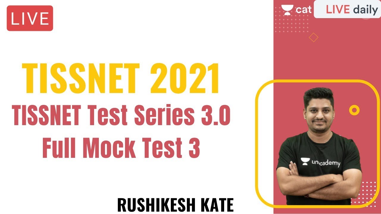 TISSNET 2021 | TISSNET Test Series 3.0 | Full Mock Test 3 | Rushikesh Kate