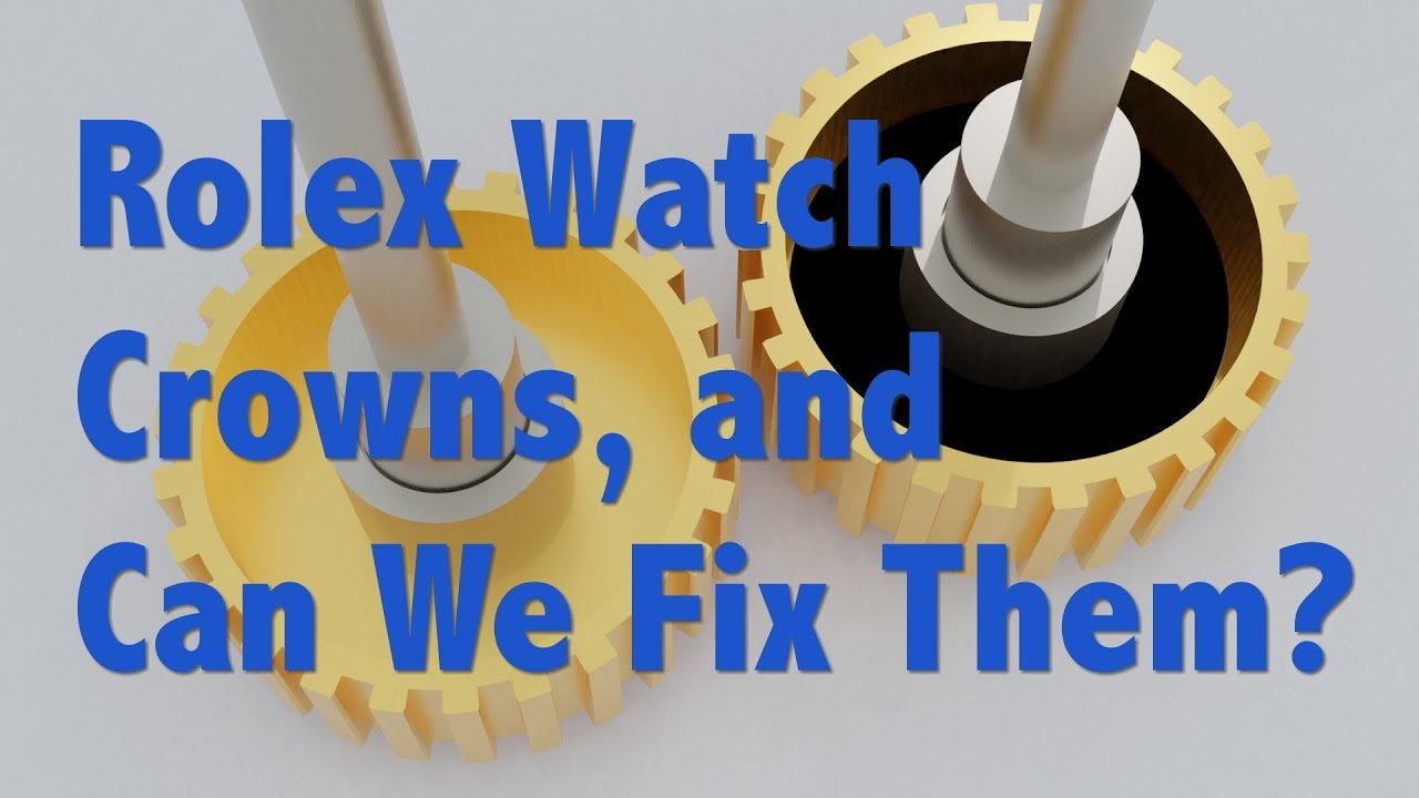 Rolex Crown Stripped, Water Proofing, New Gaskets, Can We Fix?