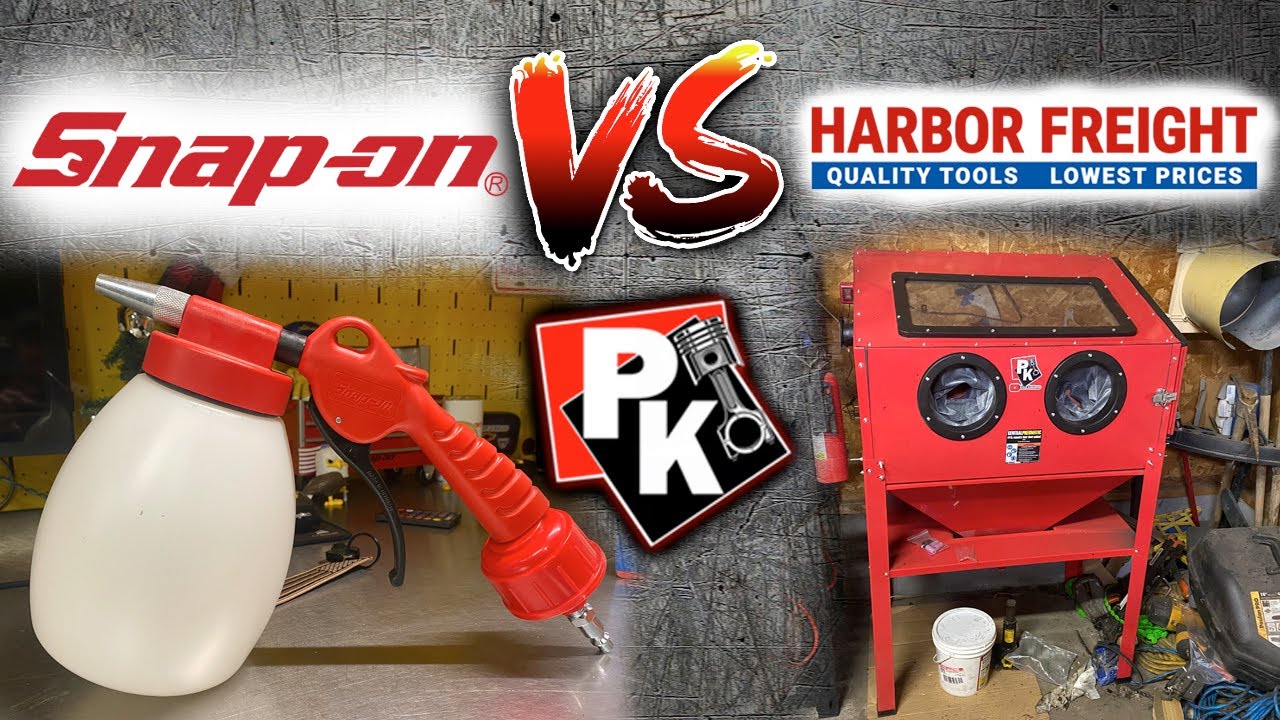 Snap-on Soda Blaster против пескоструйного аппарата Harbor Freight!!! / Chevy 283 #snapon #harbor...