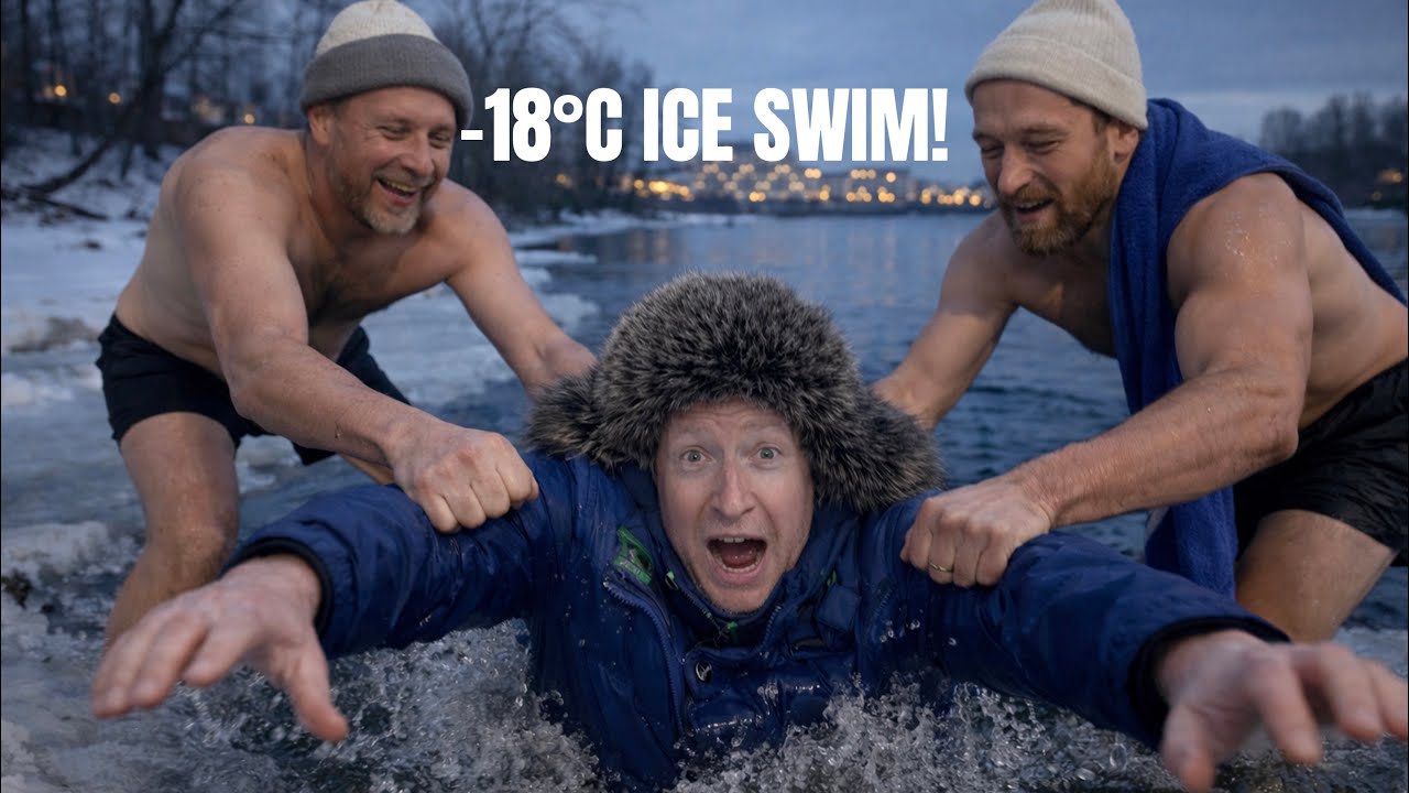 TESTING HUMAN LIMITS: Swimming in ice cold Siberia at -18°C 🥶