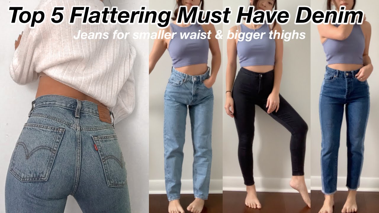 TOP 5 FLATTERING JEAN RECOMMENDATIONS UNDER $50 | Try On & Review