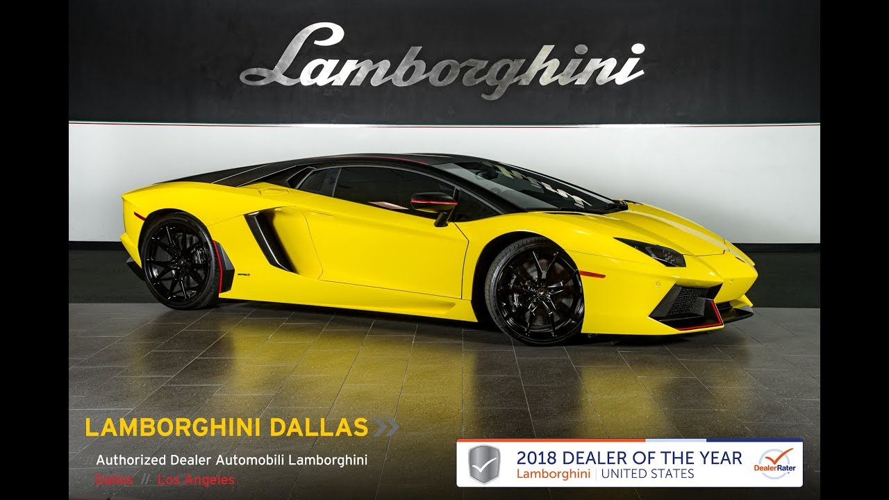 2016 Lamborghini Aventador LP 700-4 Pirelli Giallo Spica Nero Nemesis LT1182