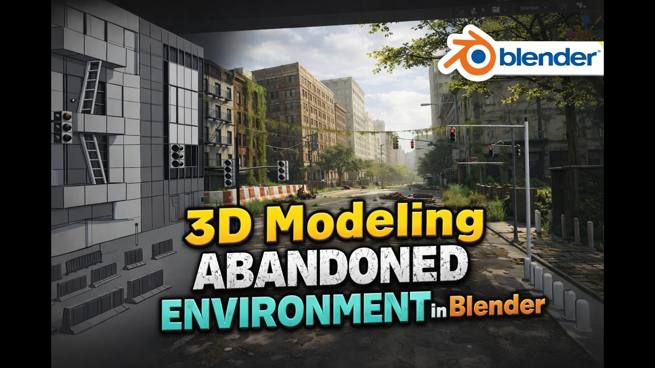 How to Model Hyper-Realistic Abandoned Environment in Blender