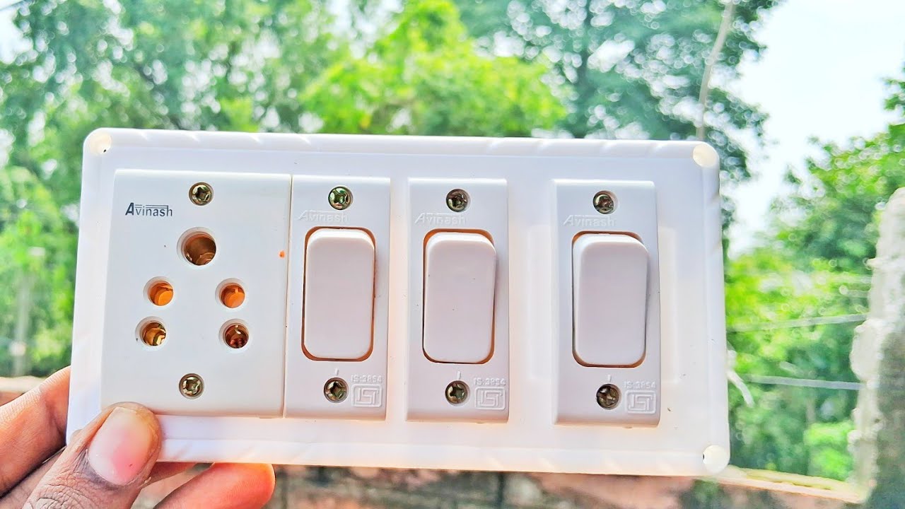 3 switch 1 socket || 1 socket 3 switch || 3 switch 1 socket ka wiring