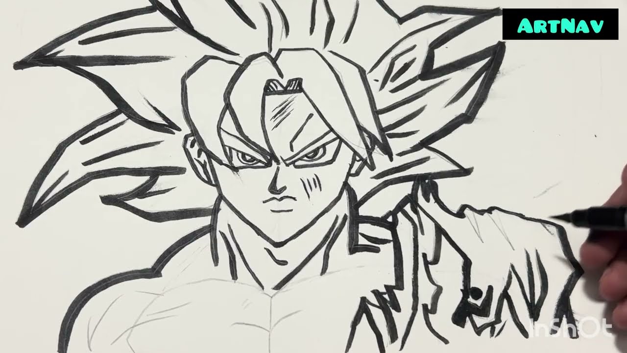 How to draw Goku from dragon Ball