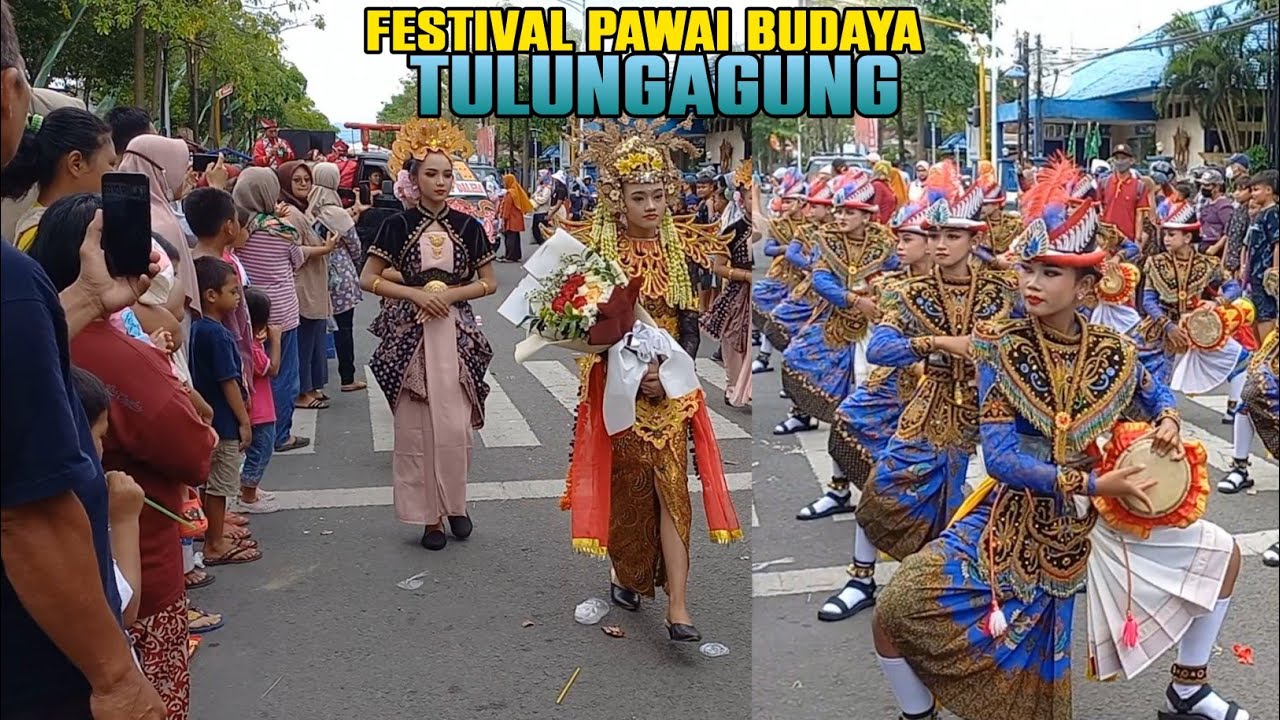 pawai budaya tulungagung dalam rangka hari jadi kabupaten tulungagung yang ke-817