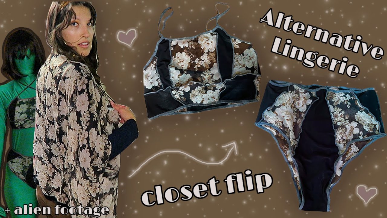 Making my own lingerie/underwear for FREE and in ONE DAY - Closet Flip