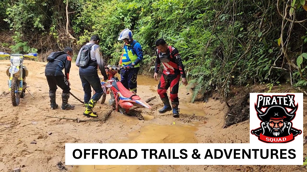 Malaysia Rainforest: Dirt Bike Off Road Trails Sg. Lembing To Black Hole Waterfall, Pahang