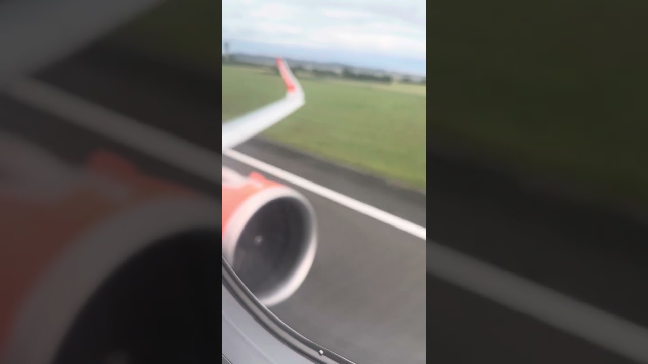 Liverpool airport airbus 320neo take off