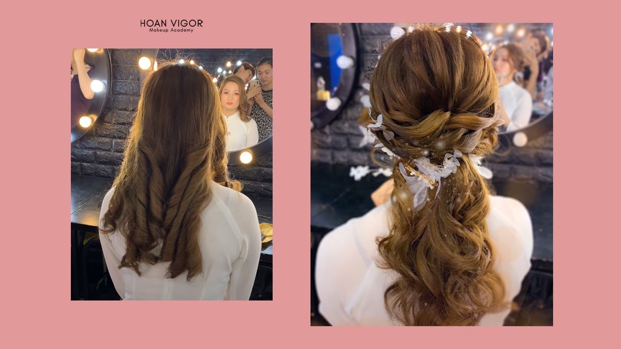 Cách tết tóc cô dâu kiểu Hàn Quốc sang chảnh | HOAN VIGOR Makeup Academy