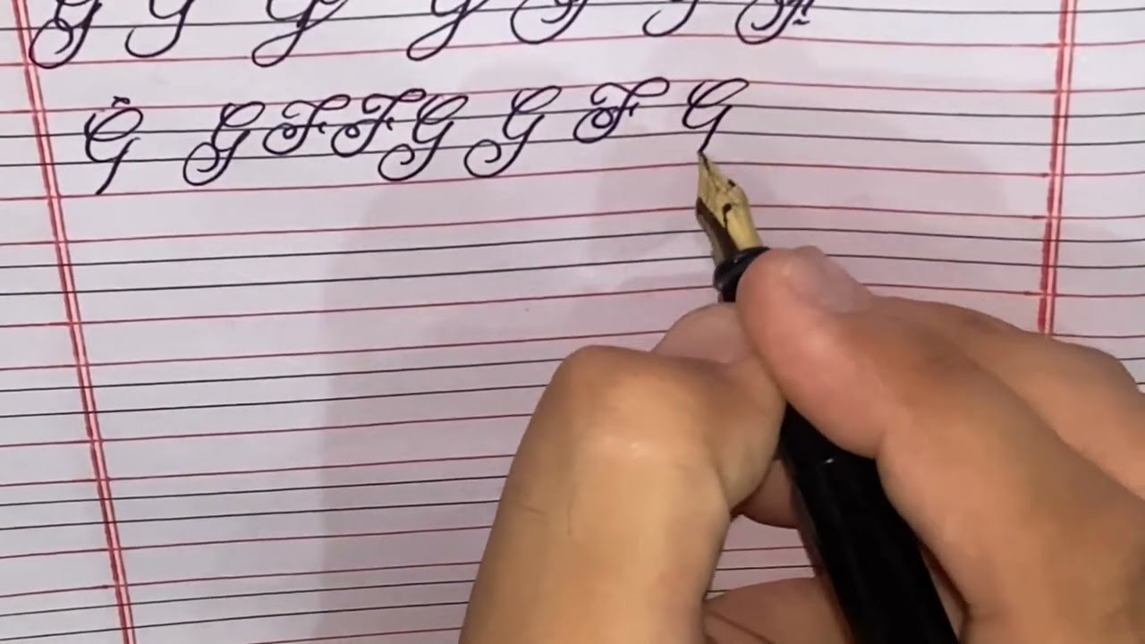 Cursive writing lesson 27 - Capital Alphabets F to K | The Cursive Space 