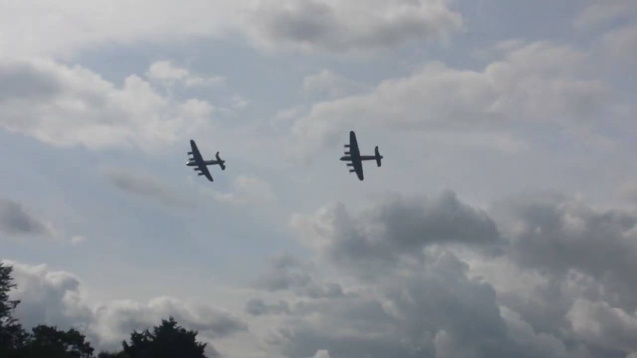 Last Two Airworthy Lancasters FM213 & PA474 at Little Gransden UK 24th August 2014