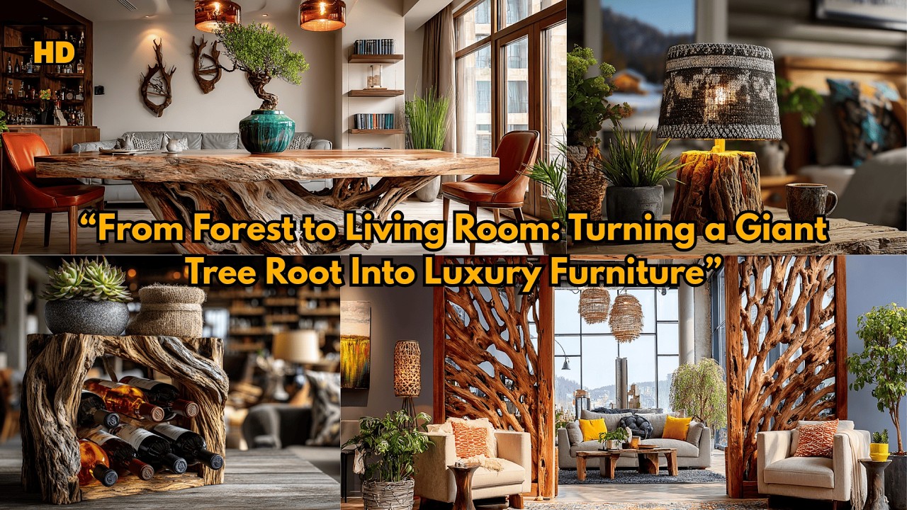 From Forest to Living Room: Turning a Giant Tree Root Into Luxury Furniture