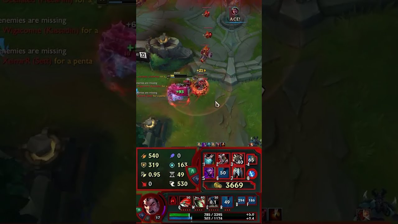 Season 13 Darius 1v5  #shorts