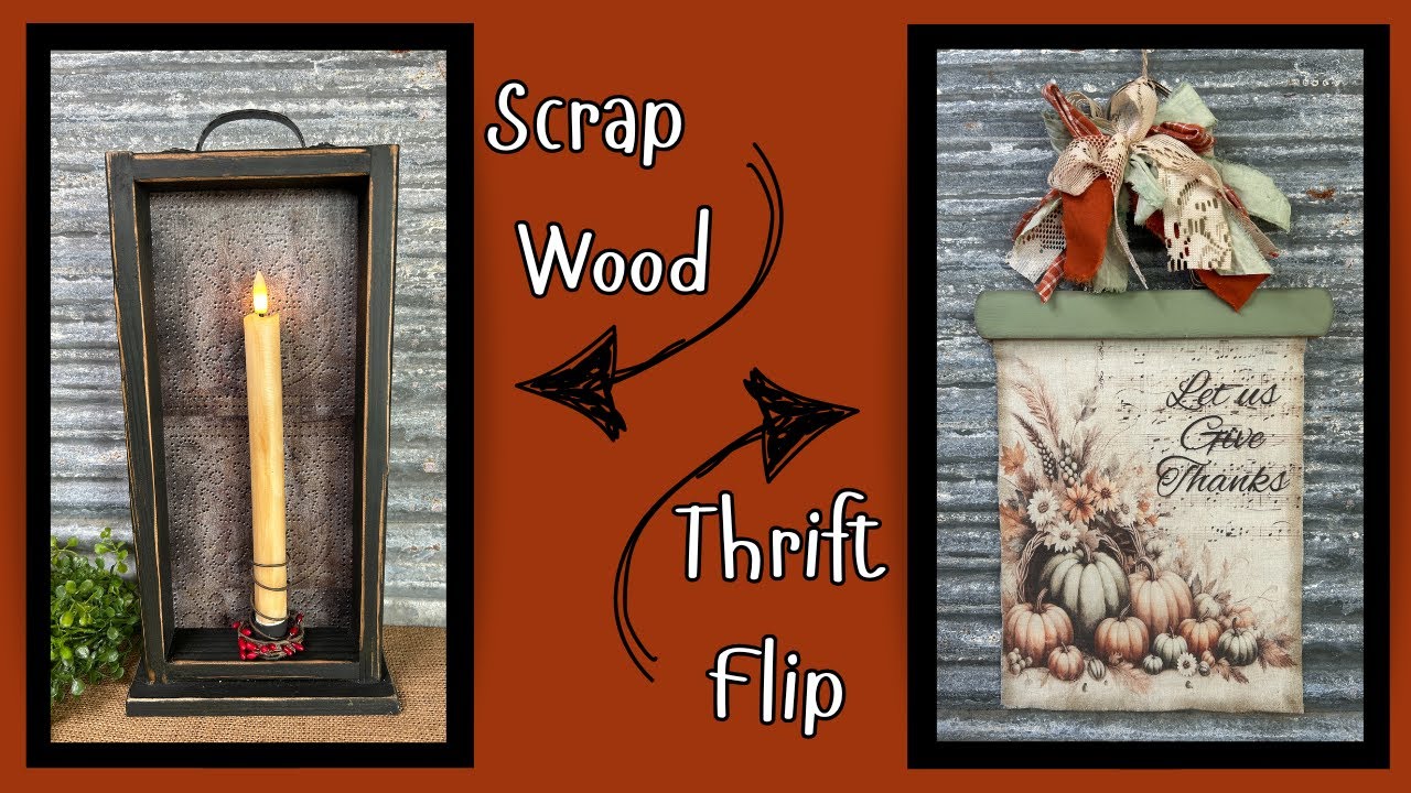 Primitive Candle Box ~ Thrift Flip