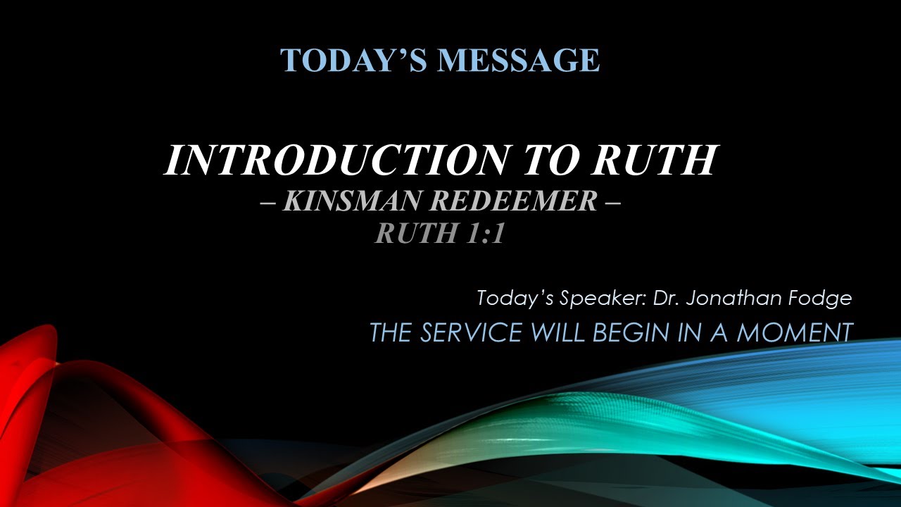 Ruth - Introduction