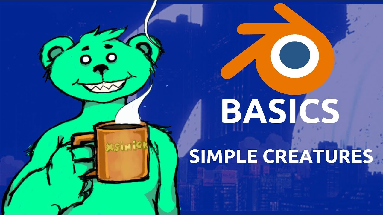 Blender Basics Simple Creature Modeling | Learn simple 3D start from scratch