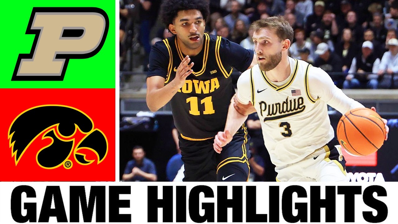 #13 Purdue vs Iowa Highlights | Men's Basketball | College Basketball 2026