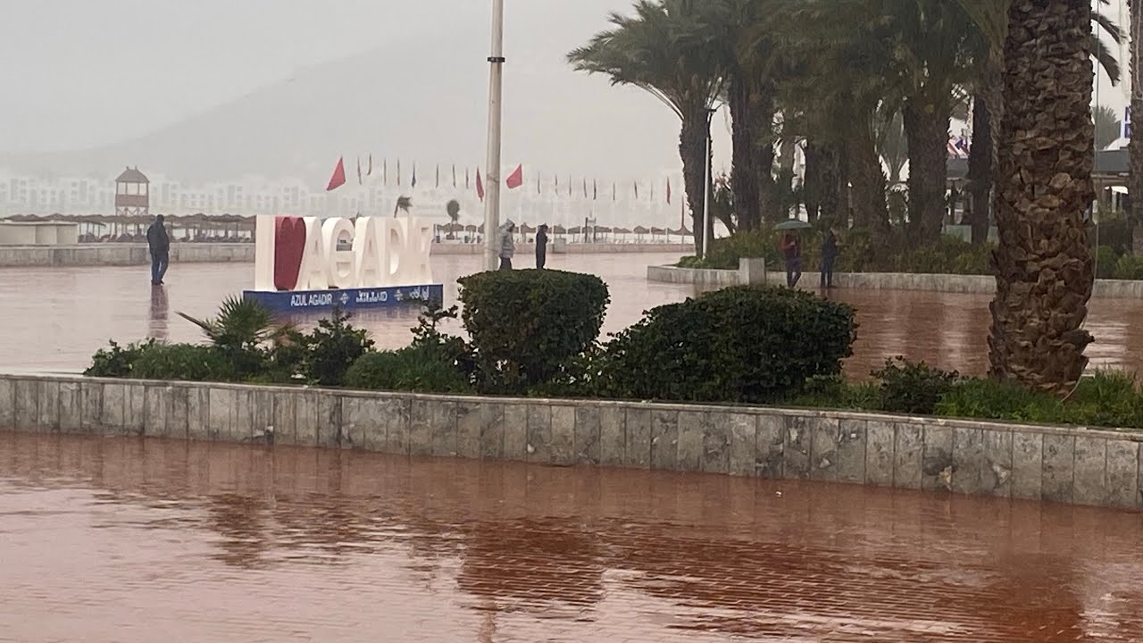 23 🌧️January 2026 Agadir  beach 🏖️ 14° 👋❤️