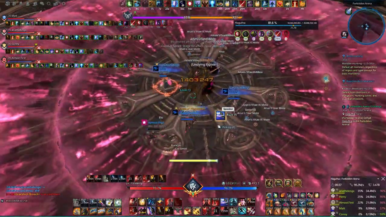 Tera (EU - Mystel) - Forbidden Arena - Berzerker POV 12,2m/s