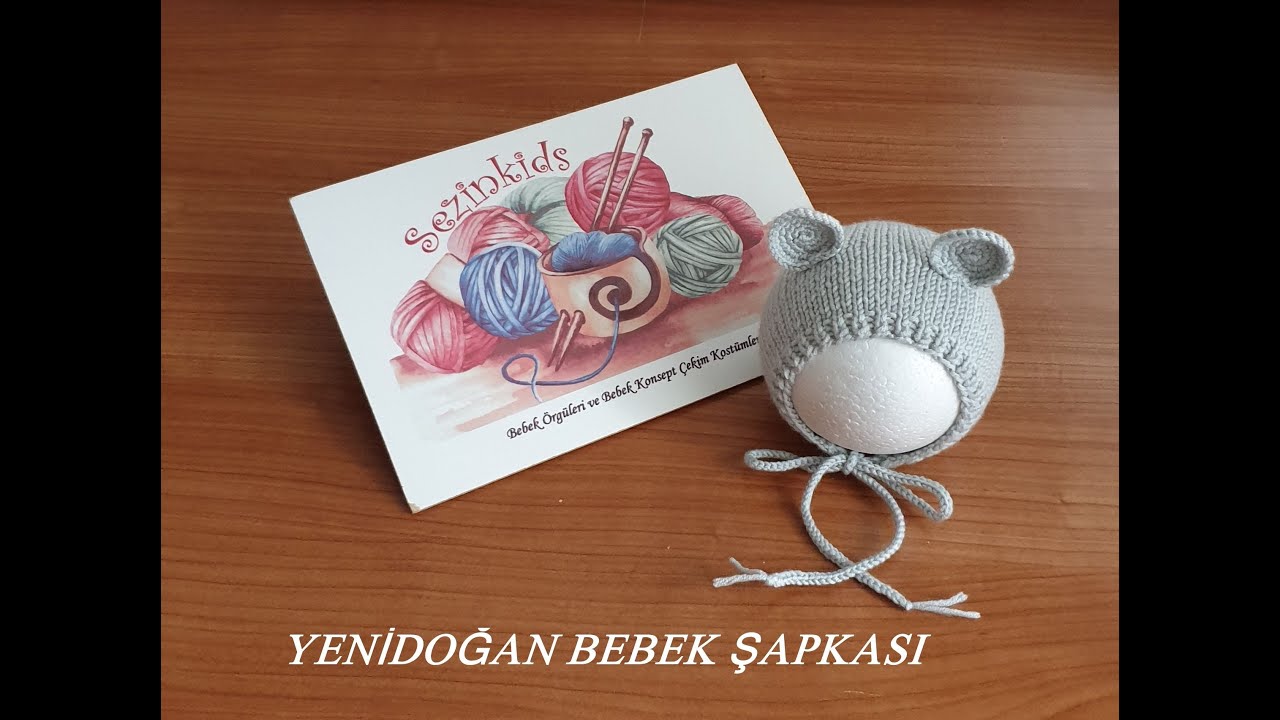 KULAKLI BEBEK ŞAPKASI ( YENİDOĞAN ) #yenidoğan #bebekşapkası #elörgüsü #örgü #kulaklışapka #şapka