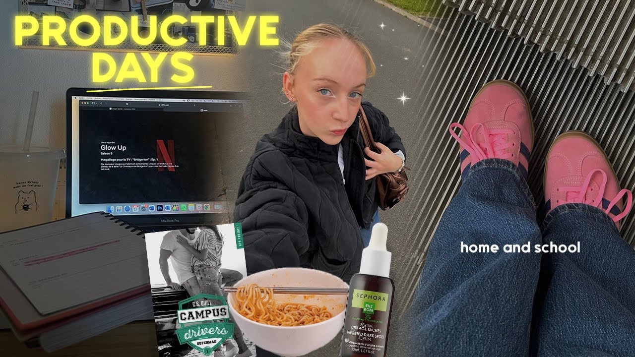 être productive à l'école & à la maison (dimanche/lundi)