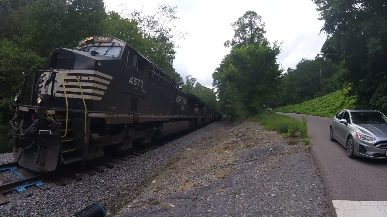 Norfolk Southern Coal Train U45? at Josephine, VA on 8-21-25!