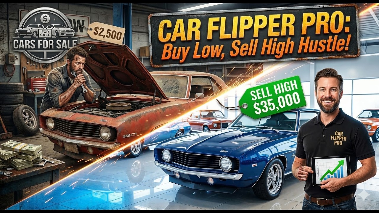 CAR FLIPPER PRO: Buy Low, Sell High Hustle!