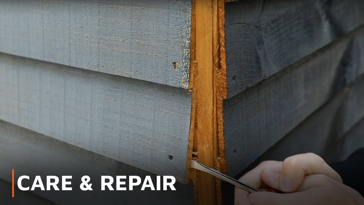 CARE & REPAIR - How To Fix An Overlap Shed Board