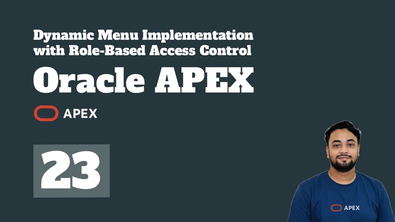 Oracle APEX — Динамическое меню Oracle APEX с использованием ролей и разрешений пользователей