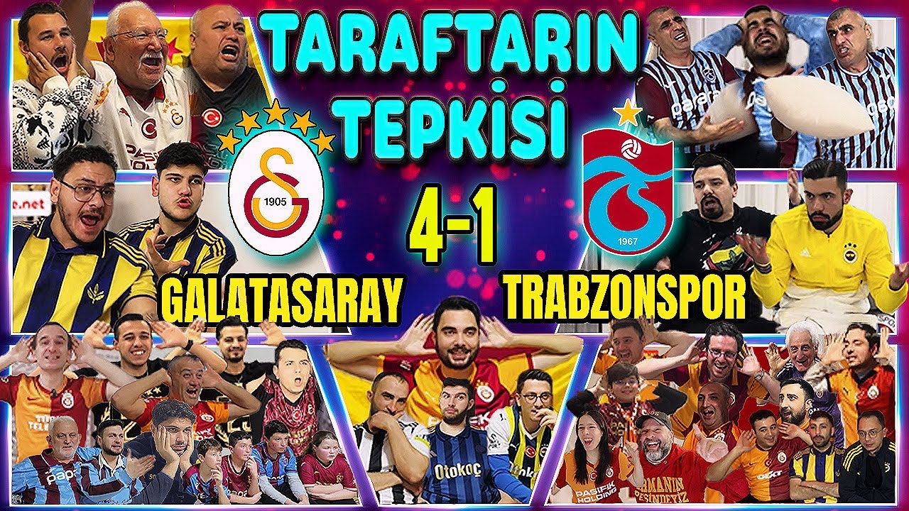 SÜPER KUPA ŞOVU, ASLAN FİNALDE🏆🔥 TRABZONSPOR YIKILDI😱 GALATASARAY 4-1 TRABZONSPOR TARAFTARIN TEPKİSİ