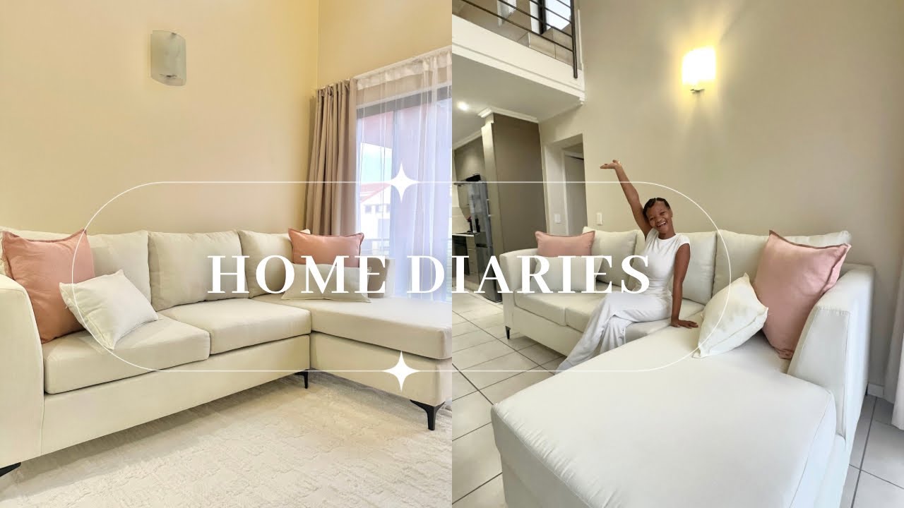 VLOG: Our COUCH is finally here (& it’s perfect) , Deep Cleaning & Apartment Shopping